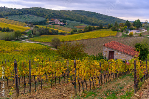 Tuscan countryside in autumn