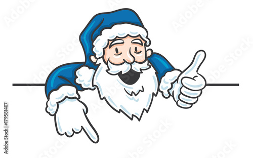 Santa Claus Blue