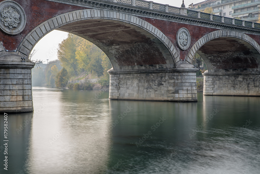 Fototapeta premium Torino, Ponte Isabella