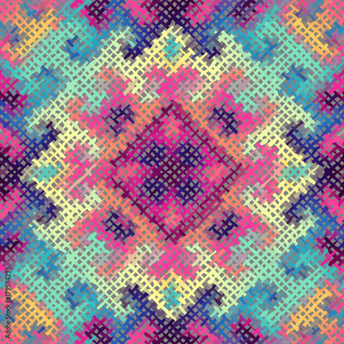 Seamless background pattern. Imitation of a texture of rough canvas painted with paint.