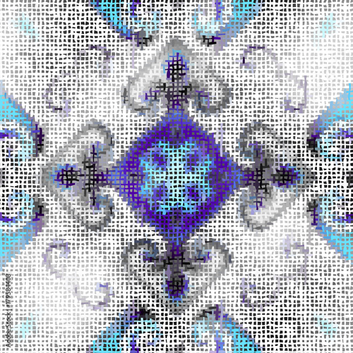 Seamless background pattern. Imitation of a texture of rough canvas painted with paint.