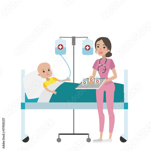 Chemotherapy for girl.