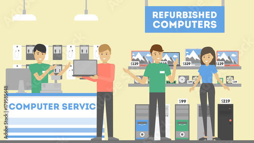 Computer reapir service.