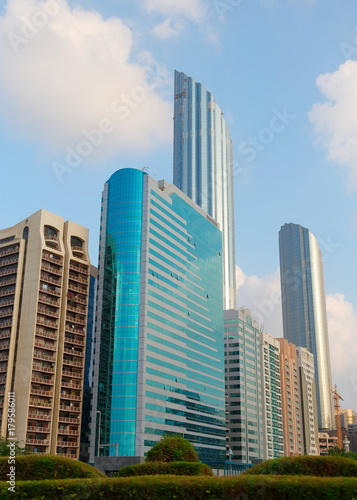 Modern architecture of the city  ABU DHABI  UAE