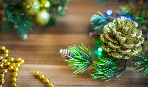 Christmas decorations and background