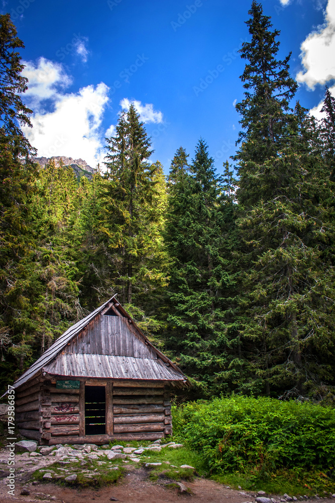 Old cabin in the Tatras Mountain Range. Old cabin in the Tatras Mountain Range.