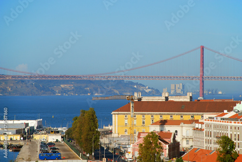 The 25 de Abril Bridge, Lisbon, Portugal