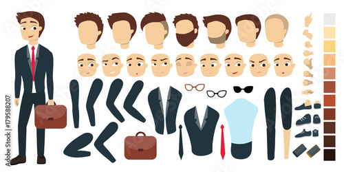 Businessman character set.