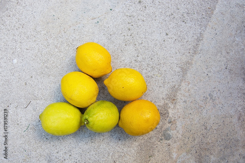 Lemons in various stages of ripening