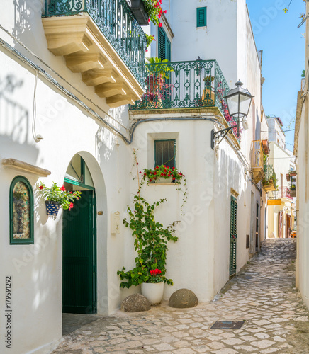 Otranto in a sunny morning, province of Lecce in the Salento peninsula, Puglia, Italy.