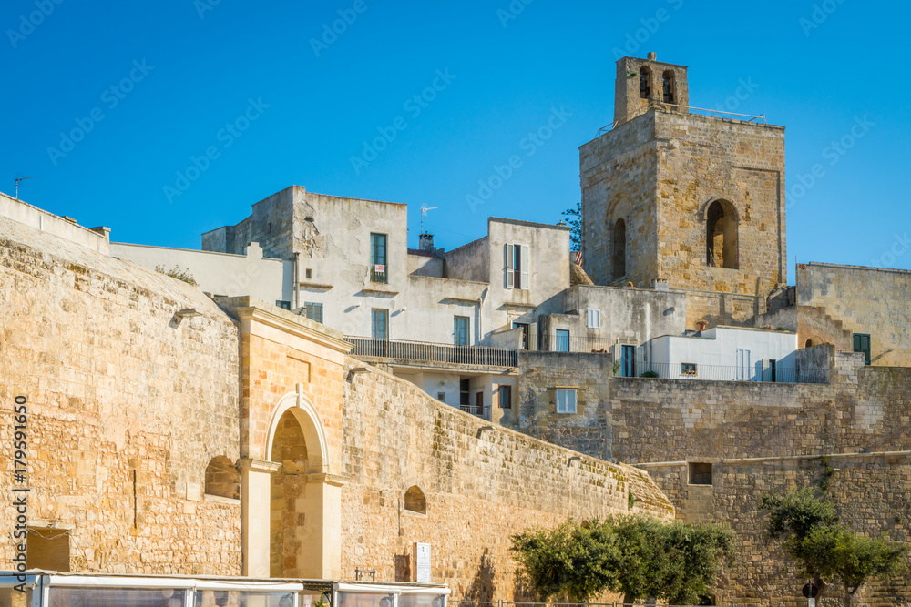 Otranto old town, province of Lecce in the Salento peninsula, Puglia, Italy.