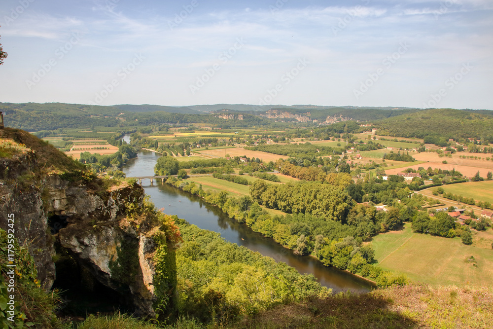 Dordogne valley and river