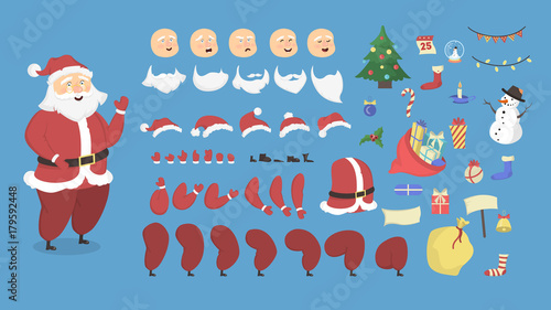 Santa Claus set.