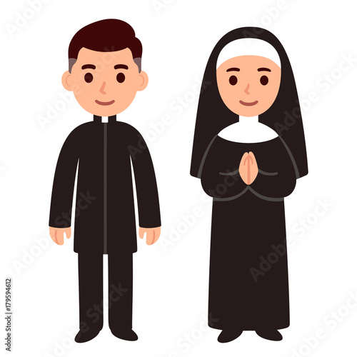 Catholic priest and nun