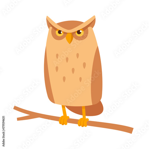 Cute cartoon owl