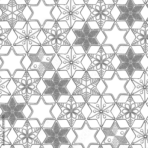 Graphic gingerbread pattern
