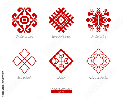 national ornament background