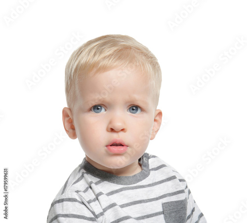 Cute little baby, isolated ...