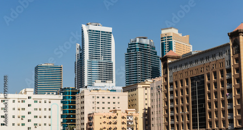 Modern buildings in Sharjah