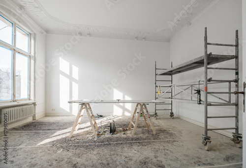 renovation - old flat during renovation / restoration