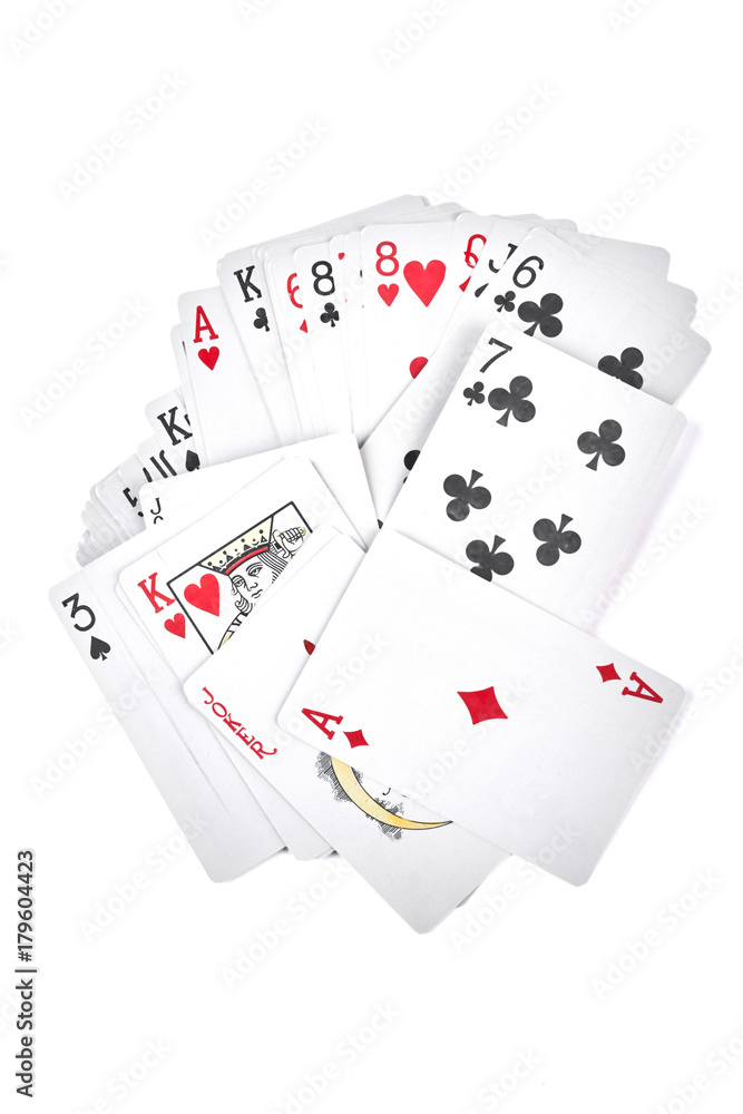 Isolated Shot Of Stacked Blank White Cards On White Background Stock Photo  - Download Image Now - iStock