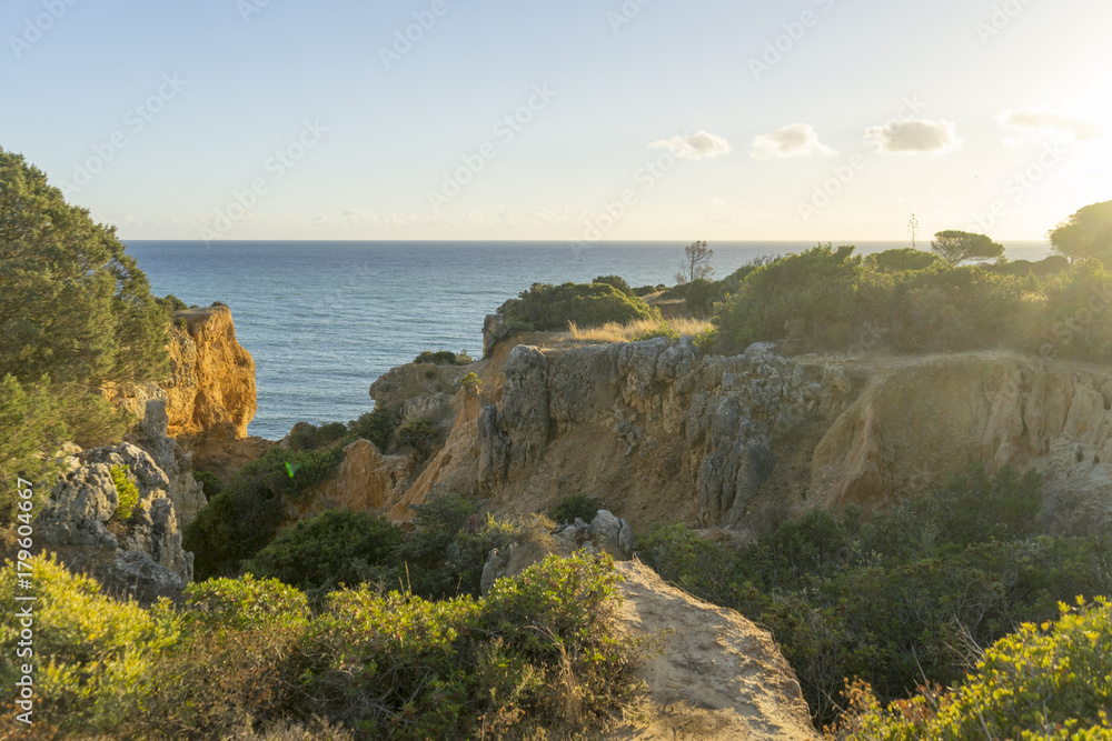 Küstenlandschaft an der Algarve, Portugal