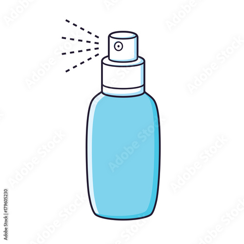 Freshener spray bottle isolated.