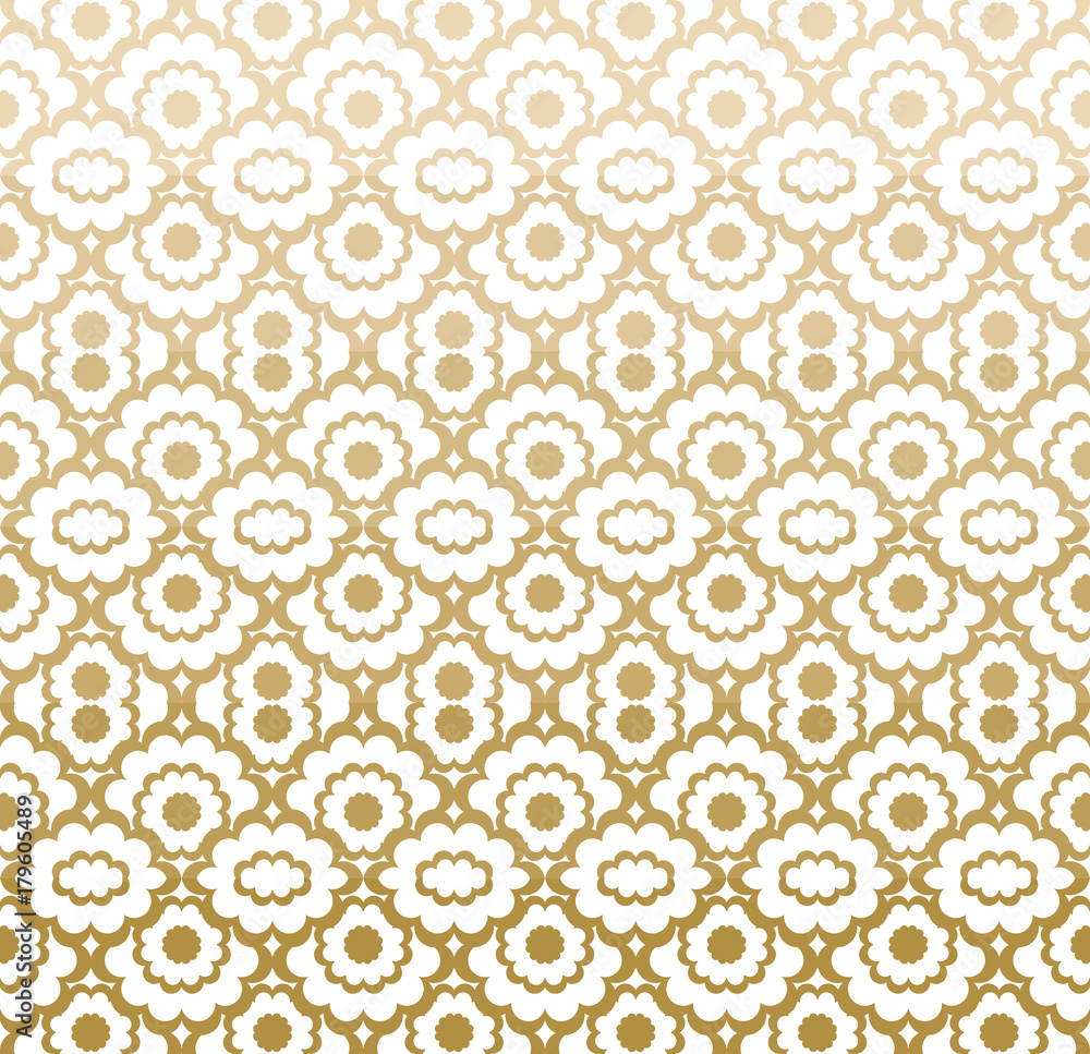 Decorative grille. Seamless vector pattern with stylized ornament in oriental style.