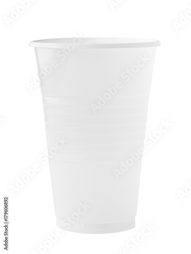 Wallpaper Mural Disposable white plastic cup, clipping path, isolated on white background Torontodigital.ca