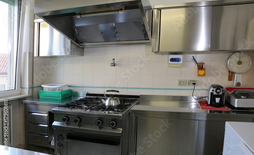 kitchen with stainless steel cookers