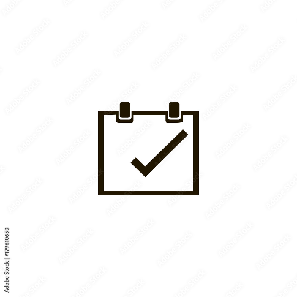 Appointment date check icon. flat design Appointment date check icon. flat design