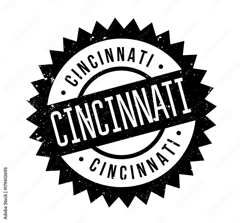 Cincinnati rubber stamp. Grunge design with dust scratches. Effects can be easily removed for a clean, crisp look. Color is easily changed. Cincinnati rubber stamp. Grunge design with dust scratches. Effects can be easily removed for a clean, crisp look. Color is easily changed.