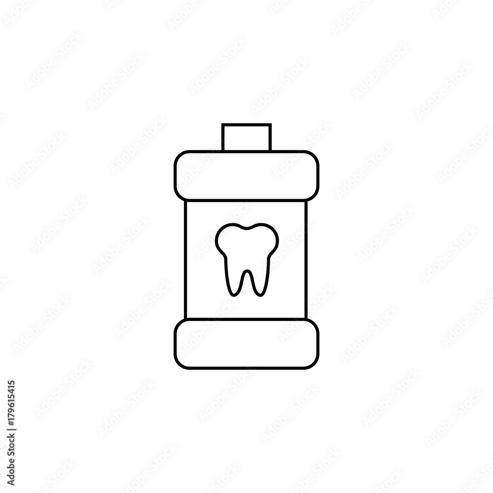 Simple Mouth rinse icon. Icon for web or mobile interfaces Simple Mouth rinse icon. Icon for web or mobile interfaces