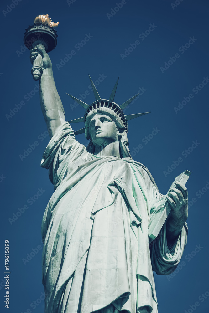 Statue of Liberty, special photographic processing.