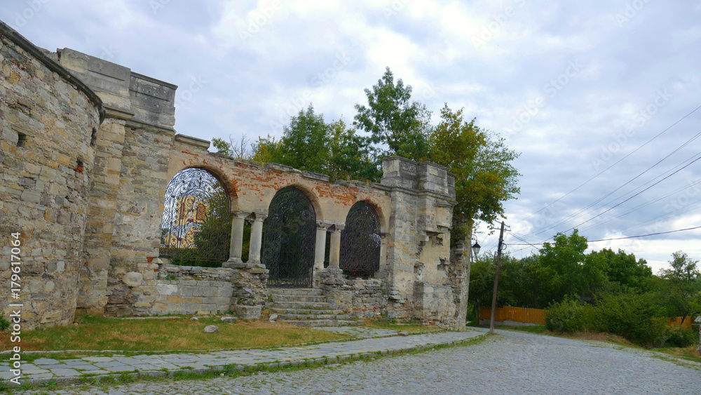 Ruins of an Armenian basilica in Kamieniec Podolski