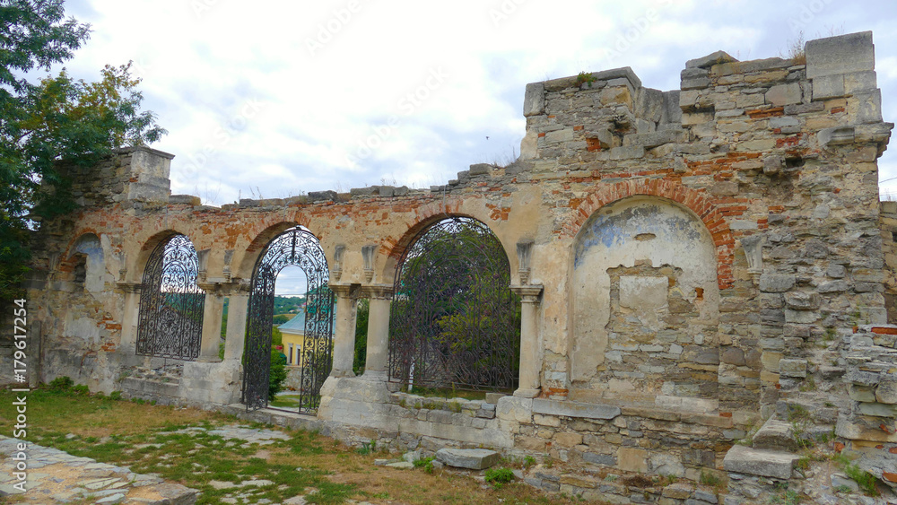 Ruins of an Armenian basilica in Kamieniec Podolski