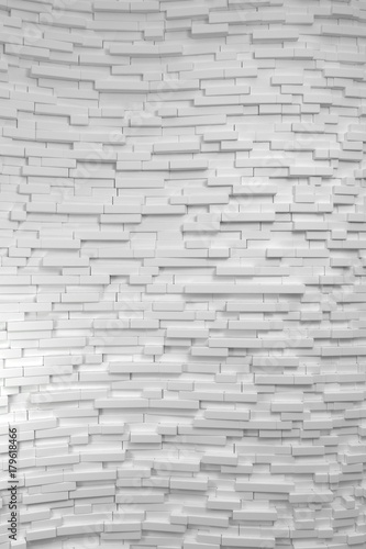 3d brick curved wall background