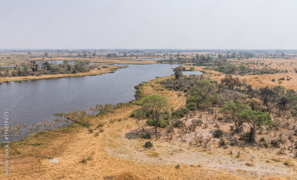 Okavango Delta (aerial view) Okavango Delta (aerial view)