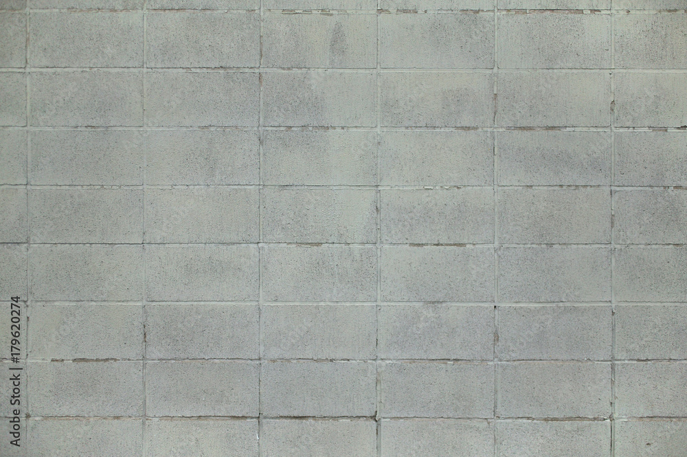 Naklejka premium 白いコンクリートブロックの壁