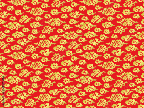 中華雲 赤 金 背景 Stock Vector Adobe Stock 中華雲 赤 金 背景 Stock Vector Adobe Stock