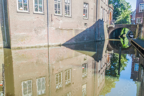 Old houses and a canal in Den Bosch, Netherlands photo