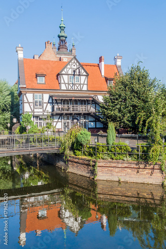 Miller's House on Raduni Canal in Gdansk, Poland photo