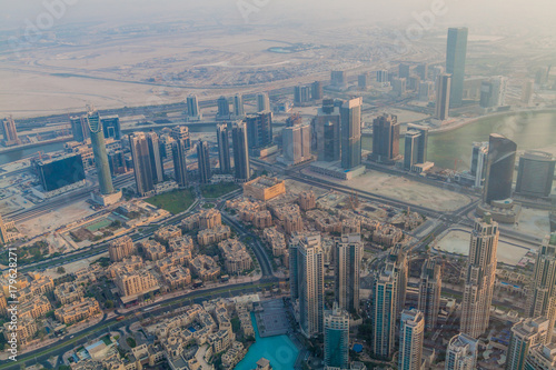 Aerial view of Dubai, United Arab Emirates