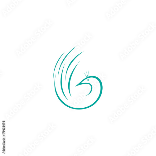 Wallpaper Mural peacock logo template Torontodigital.ca