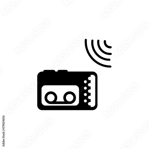 Journalist recorder icon. Media element icon. Premium quality graphic design. Signs, outline symbols collection icon for websites, web design, mobile app, info graphics