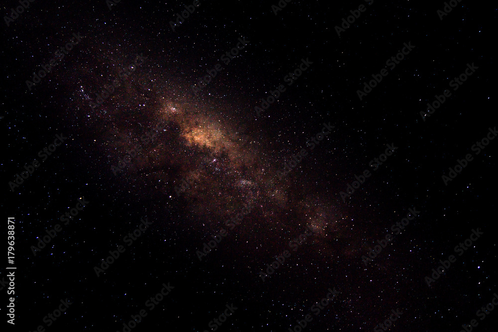 Fototapeta premium Milky way and stars in dark night