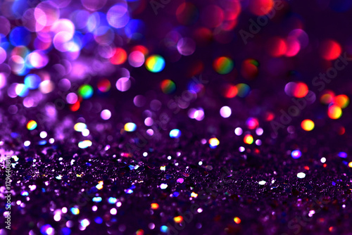 bokeh Colorfull Blurred abstract background for birthday, anniversary, wedding, new year eve or Christmas.