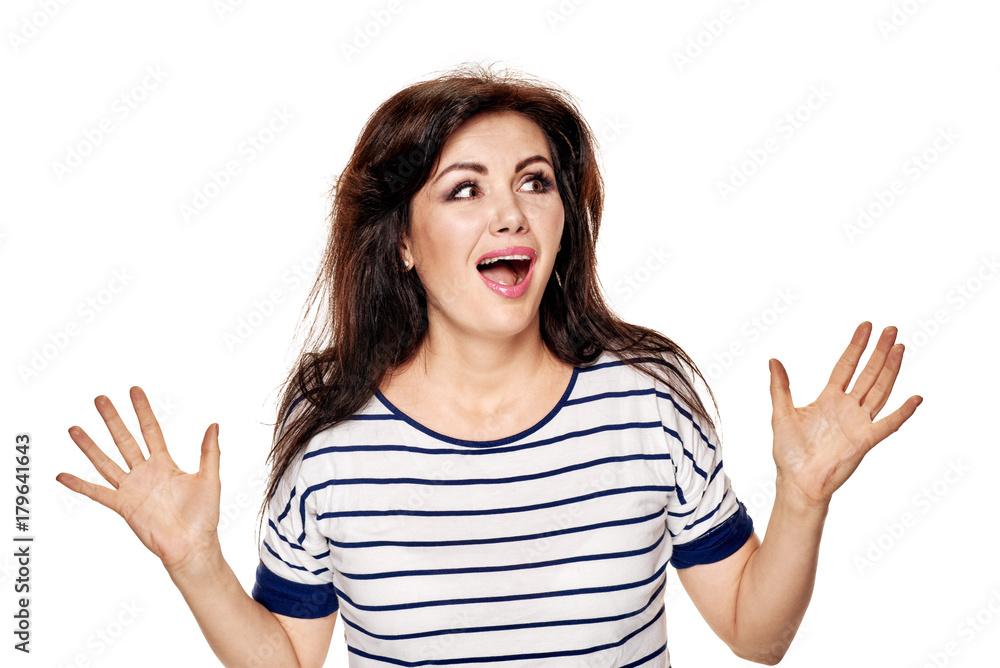 Frustrated pretty woman screaming Frustrated pretty woman screaming