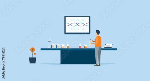 scientists research and experiment in laboratory lab concept
