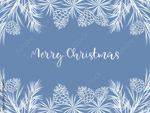 Christmas wreath with cones